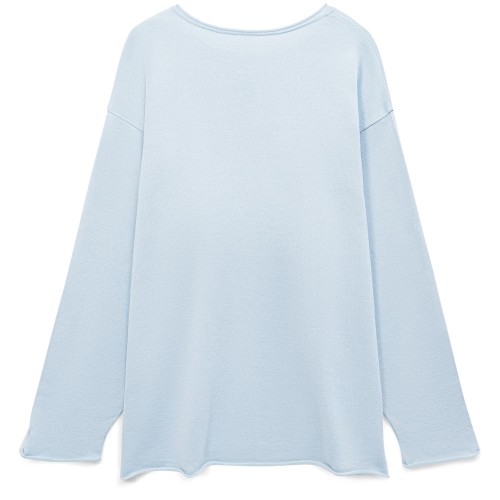Лонгслив унисекс Siluetti Fuori, светло-голубой
