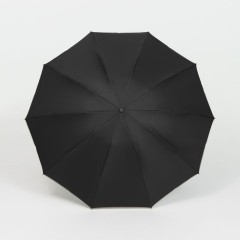 Зонт обратного сложения с ручкой-карабином Foldberry, черный