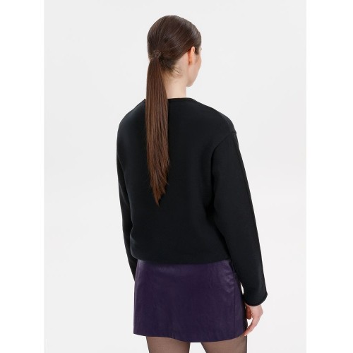 Лонгслив унисекс Siluetti Fuori, черный