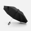 Зонт обратного сложения с ручкой-карабином Foldberry, черный