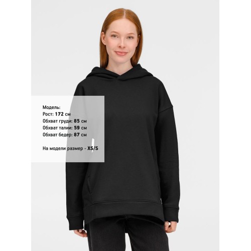 Худи оверсайз унисекс Tolla, черное