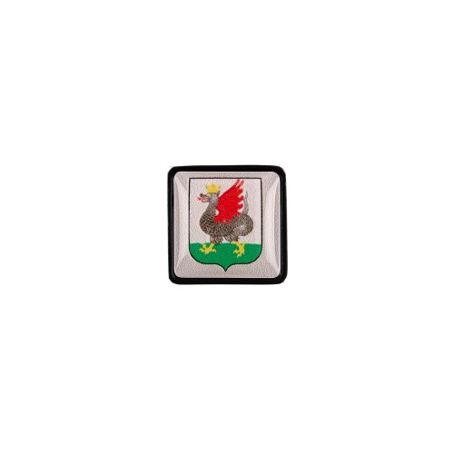 Шильдик на резинку с наклейкой «Казань», черный