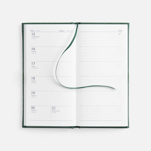 Еженедельник Baza, датированный, зеленый