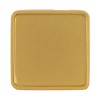 Квадратный шильдик на резинку Epoxi, матовый золотистый Квадратный шильдик на резинку Epoxi, матовый золотистый