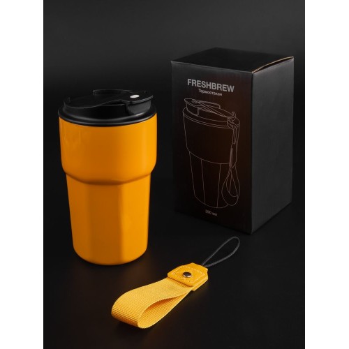 Термостакан Freshbrew, оранжевый