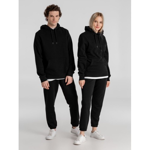 Толстовка с капюшоном унисекс King, черная