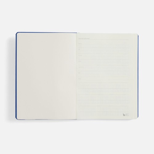 Ежедневник Urban Metal, недатированный, ярко-синий