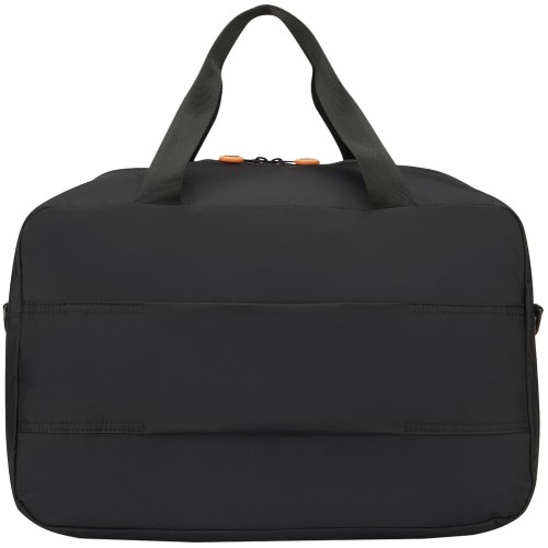 Сумка дорожная Compact Neon, черная с оранжевым