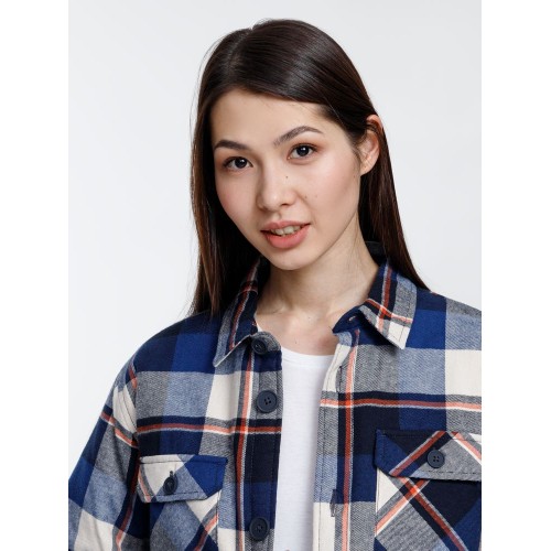 Куртка-рубашка оверсайз унисекс Noah, синяя