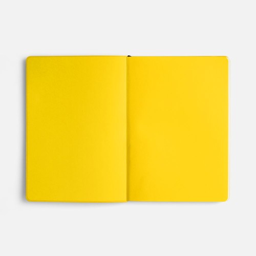 Ежедневник Doppio, недатированный, черный с желтым