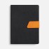 Ежедневник Boom, недатированный, черный с оранжевым