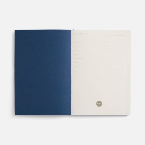 Ежедневник Flat, недатированный, синий, ver.2
