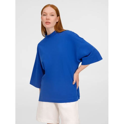 Футболка оверсайз унисекс T9, синяя