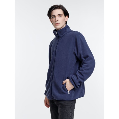 Куртка флисовая унисекс Nesse, темно-синяя