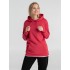 Толстовка с капюшоном унисекс Hoodie, красный меланж