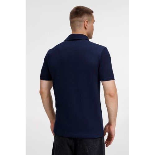 Рубашка поло унисекс Senti, темно-синяя