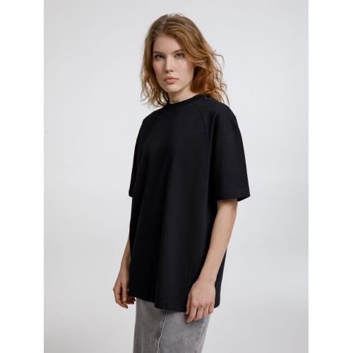 Футболка оверсайз унисекс Sideline, черная