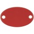 Шильдик металлический Alfa Oval, красный