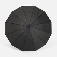 Зонт складной Skymate с УФ-защитой и ручкой-карабином, черный