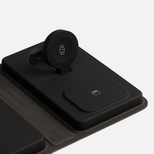 Внешний аккумулятор с беспроводной зарядкой reCover, черный