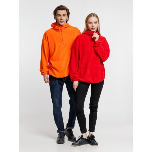 Анорак флисовый унисекс Fliska, оранжевый