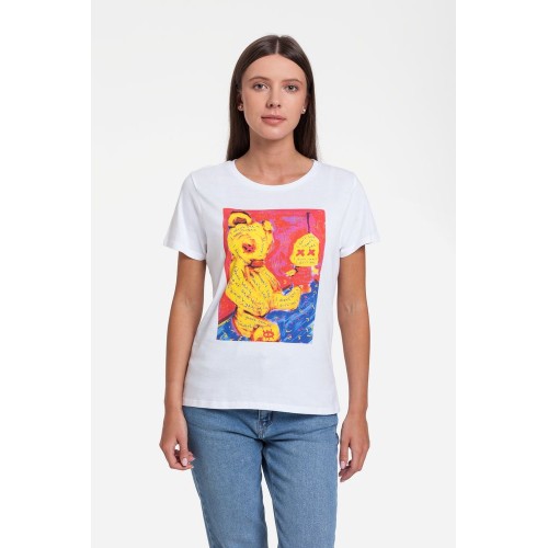 Футболка женская I Don't See You, белая