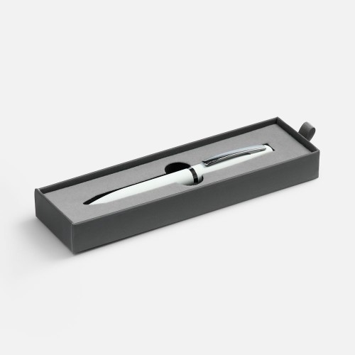 Ручка шариковая Bolt Soft Touch в футляре, белая