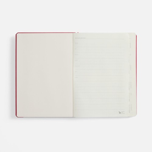 Ежедневник Urban Metal, недатированный, красный