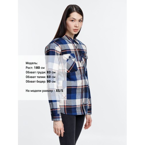 Куртка-рубашка оверсайз унисекс Noah, синяя