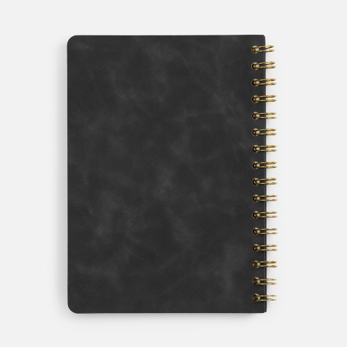 Ежедневник Spiral, недатированный, черный