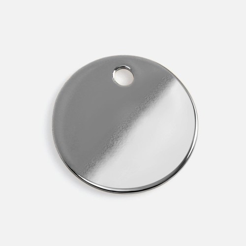 Шильдик металлический Alfa Sirkel, серебристый глянцевый