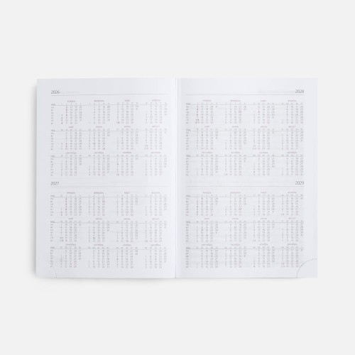 Ежедневник New Nebraska, датированный, черный