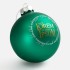Елочный шар Finery Matt, 10 см, матовый зеленый