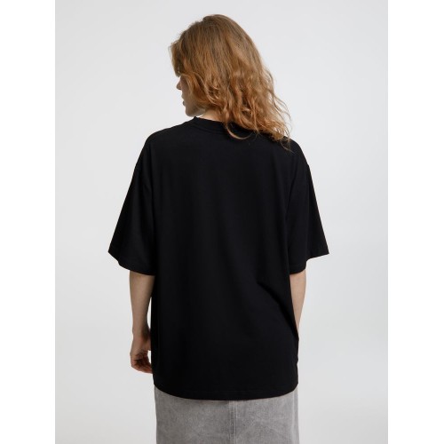 Футболка оверсайз унисекс Lavinia, черная