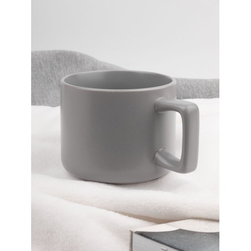 Чашка Jumbo в коробке матовая, светло-серая