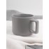 Чашка Jumbo в коробке матовая, светло-серая