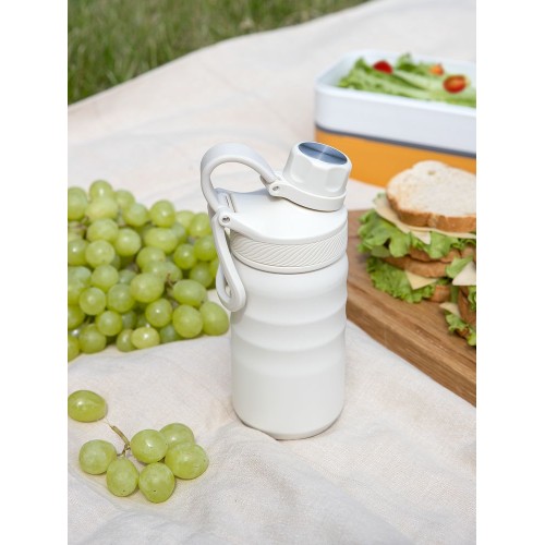 Термобутылка Fujisan 2.0 без логотипа, белая (молочная)