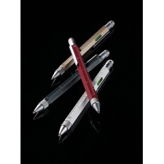 Ручка шариковая Construction, мультиинструмент, черная