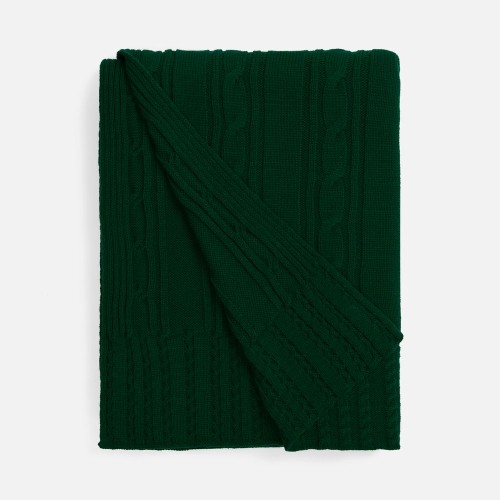 Плед Remitti, темно-зеленый (хвойный)