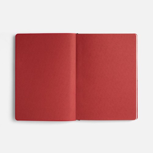 Ежедневник Doppio, недатированный, черный с красным