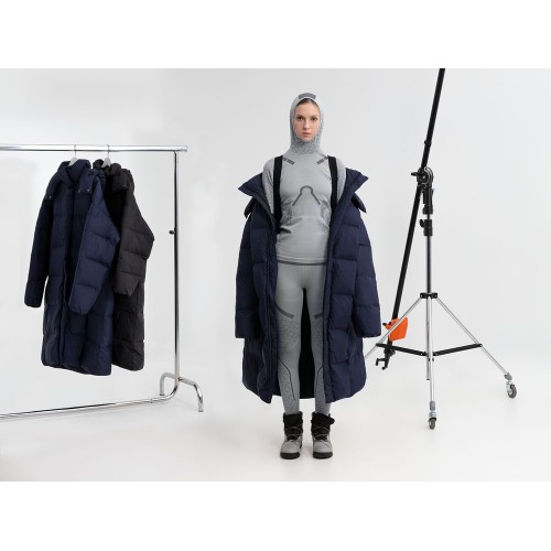 Пуховик унисекс Kapsula, черный