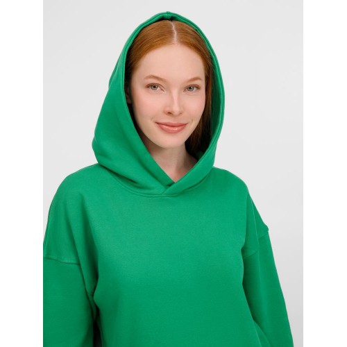 Худи оверсайз унисекс Tolla, зеленое