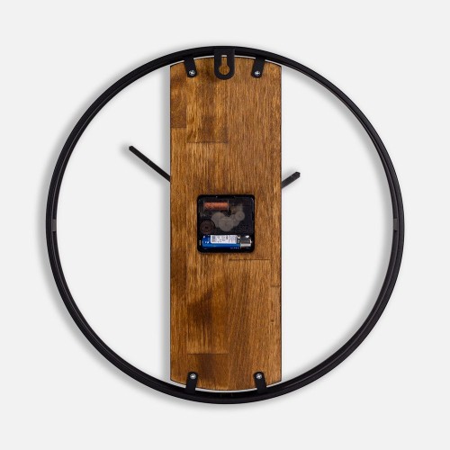 Часы Woodix, черные с коричневым