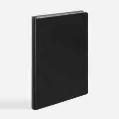 Ежедневник Doppio, недатированный, черный с серым