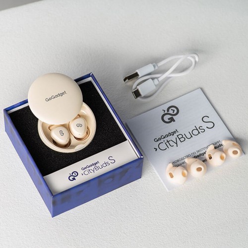 Беспроводные наушники для сна CityBuds S, белые (слоновая кость)