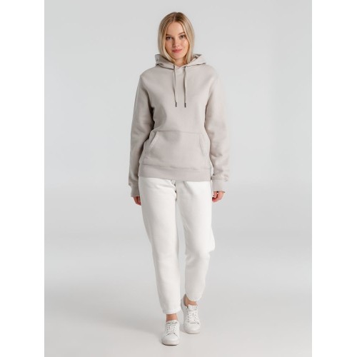 Толстовка с капюшоном унисекс King, дымчато-серая