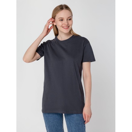 Футболка унисекс Regent 150, темно-серая (графит)