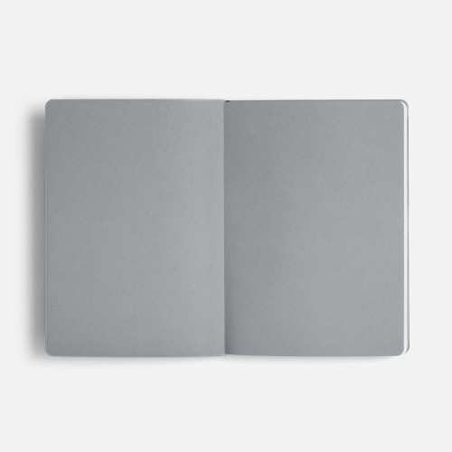 Ежедневник Doppio, недатированный, черный с серым