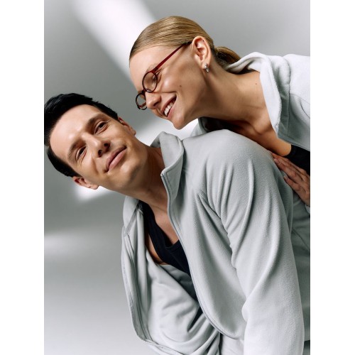 Куртка флисовая унисекс Fliska, светло-серая