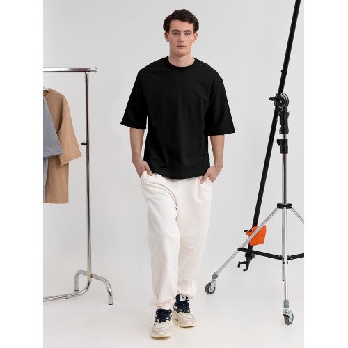 Футболка оверсайз унисекс Kosmos 2.0, черная